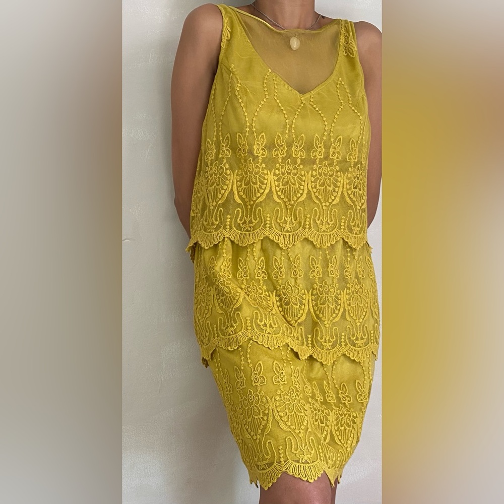 Love 21 yellow dress.